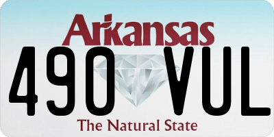 AR license plate 490VUL