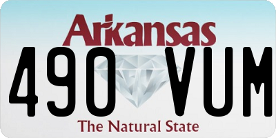 AR license plate 490VUM