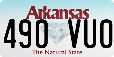 AR license plate 490VUO