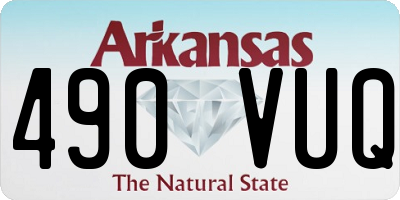 AR license plate 490VUQ