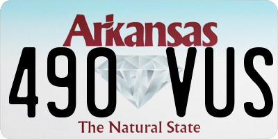AR license plate 490VUS