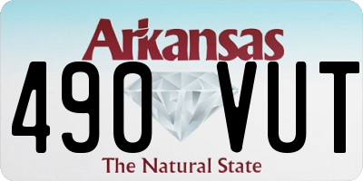 AR license plate 490VUT