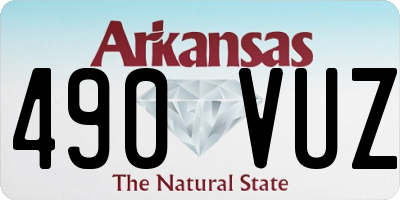 AR license plate 490VUZ