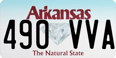 AR license plate 490VVA