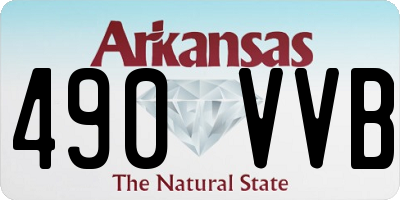 AR license plate 490VVB