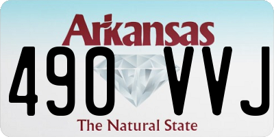AR license plate 490VVJ