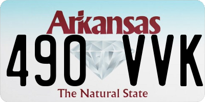 AR license plate 490VVK