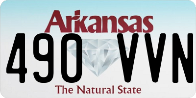 AR license plate 490VVN