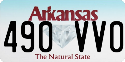 AR license plate 490VVO