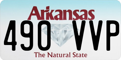 AR license plate 490VVP