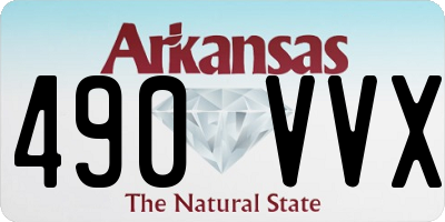 AR license plate 490VVX