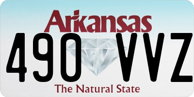 AR license plate 490VVZ