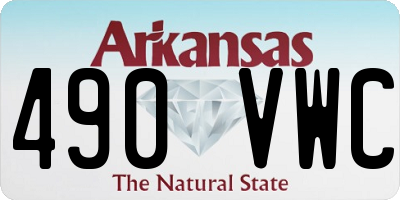 AR license plate 490VWC