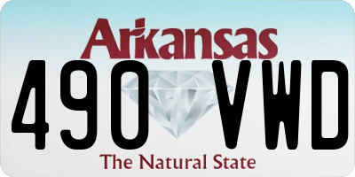 AR license plate 490VWD