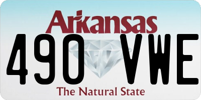 AR license plate 490VWE