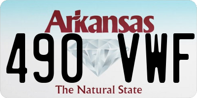 AR license plate 490VWF
