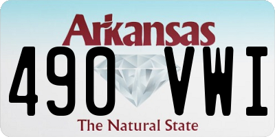 AR license plate 490VWI