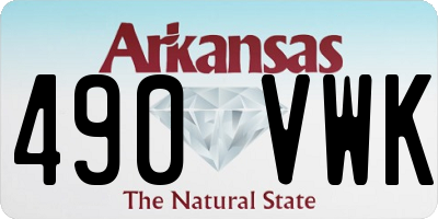 AR license plate 490VWK