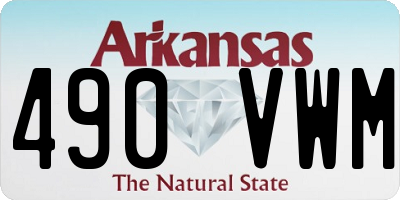 AR license plate 490VWM