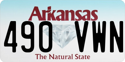AR license plate 490VWN