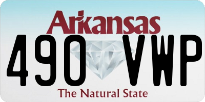 AR license plate 490VWP