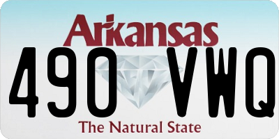 AR license plate 490VWQ