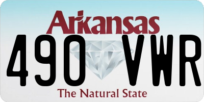 AR license plate 490VWR