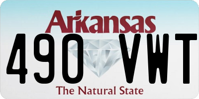 AR license plate 490VWT