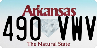 AR license plate 490VWV