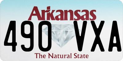 AR license plate 490VXA