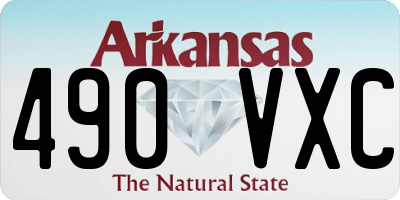 AR license plate 490VXC