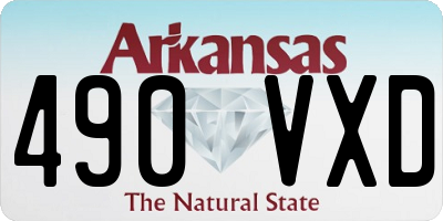 AR license plate 490VXD