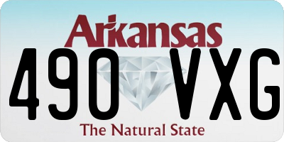 AR license plate 490VXG