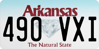 AR license plate 490VXI