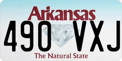 AR license plate 490VXJ