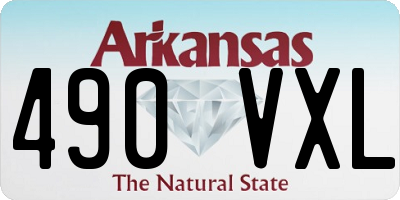 AR license plate 490VXL