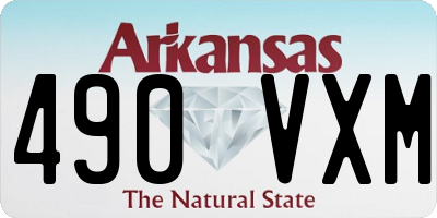 AR license plate 490VXM