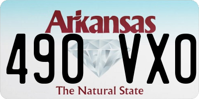 AR license plate 490VXO