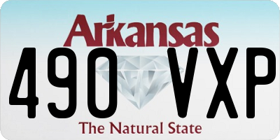 AR license plate 490VXP