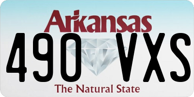 AR license plate 490VXS