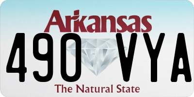 AR license plate 490VYA