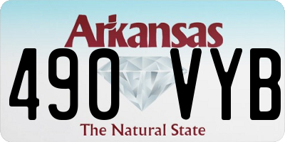 AR license plate 490VYB