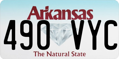 AR license plate 490VYC