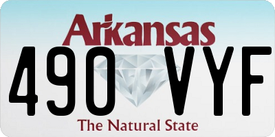 AR license plate 490VYF