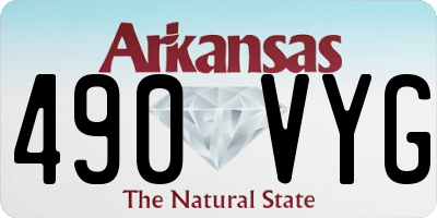 AR license plate 490VYG