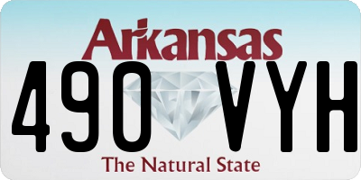 AR license plate 490VYH