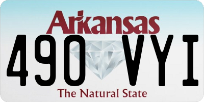 AR license plate 490VYI