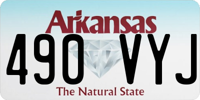 AR license plate 490VYJ