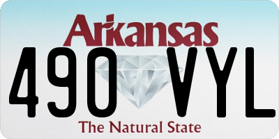 AR license plate 490VYL