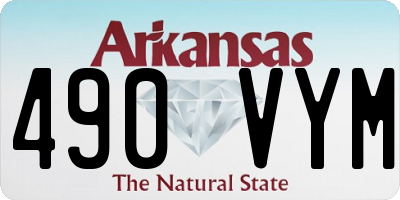 AR license plate 490VYM
